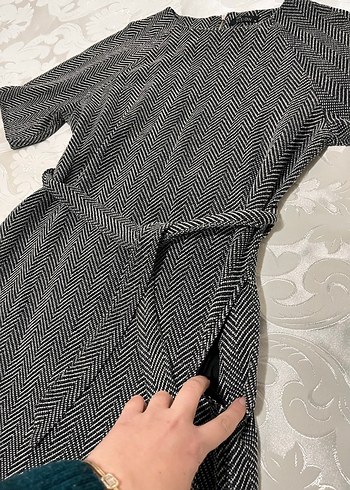 Triko ofis elbisesi - Görsel 9