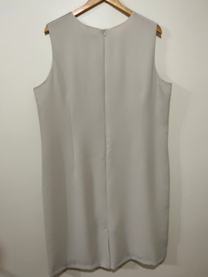 Bej Kolsuz Midi Ofis Elbisesi Gusto - Görsel 5