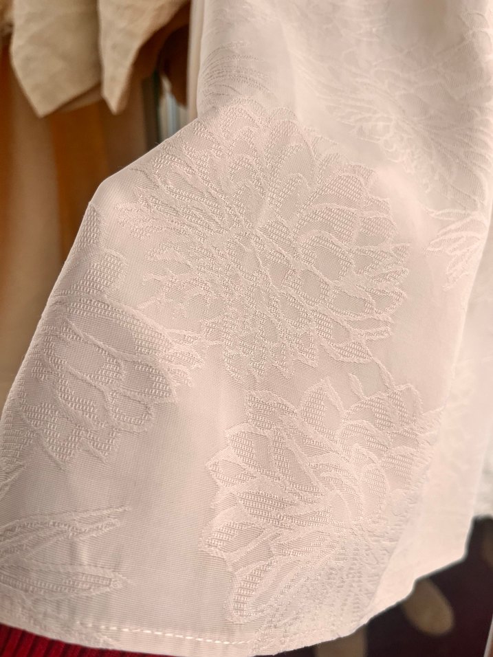 Krem rengi hamile elbisesi - Görsel 4