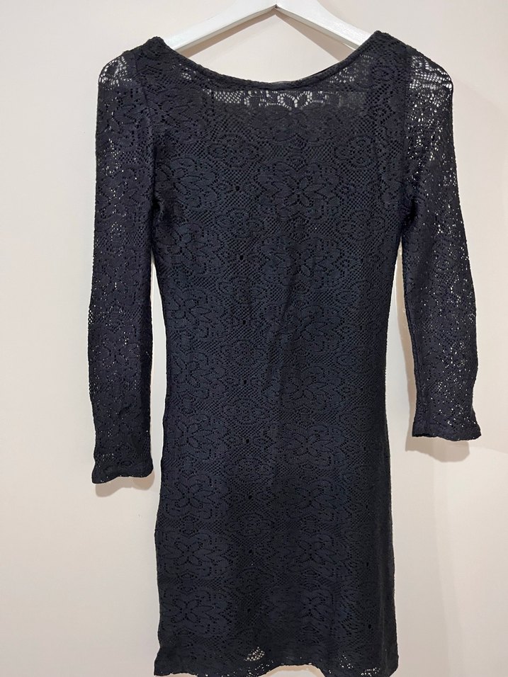 Zara pamuklu örme mini elbise - Görsel 2