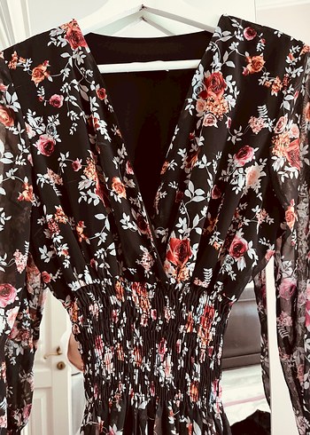 Midi şifon elbise - Görsel 3