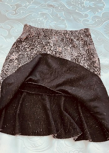 Yılan desenli mevsimlik kışlık etek - Görsel 5