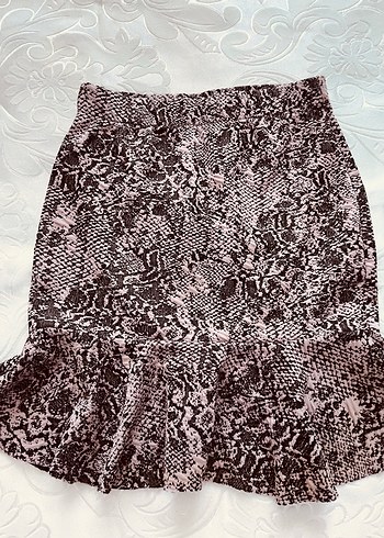 Yılan desenli mevsimlik kışlık etek - Görsel 2