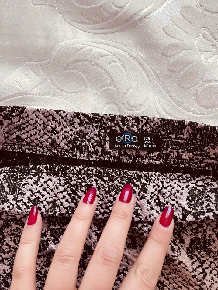 Yılan desenli mevsimlik kışlık etek - Görsel 4