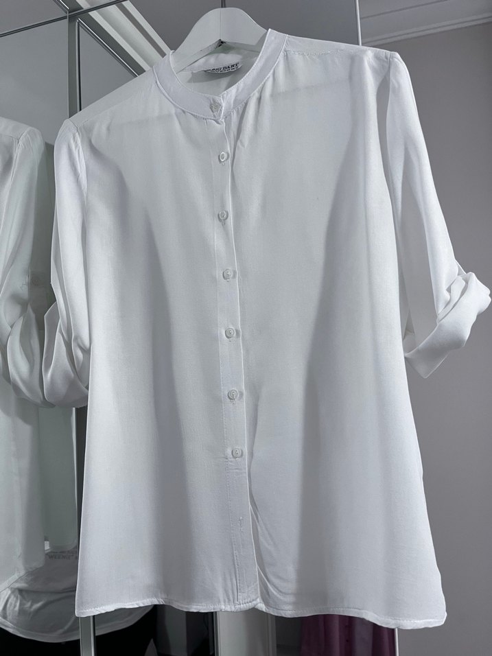 Yazlık beyaz gömlek - Görsel 2