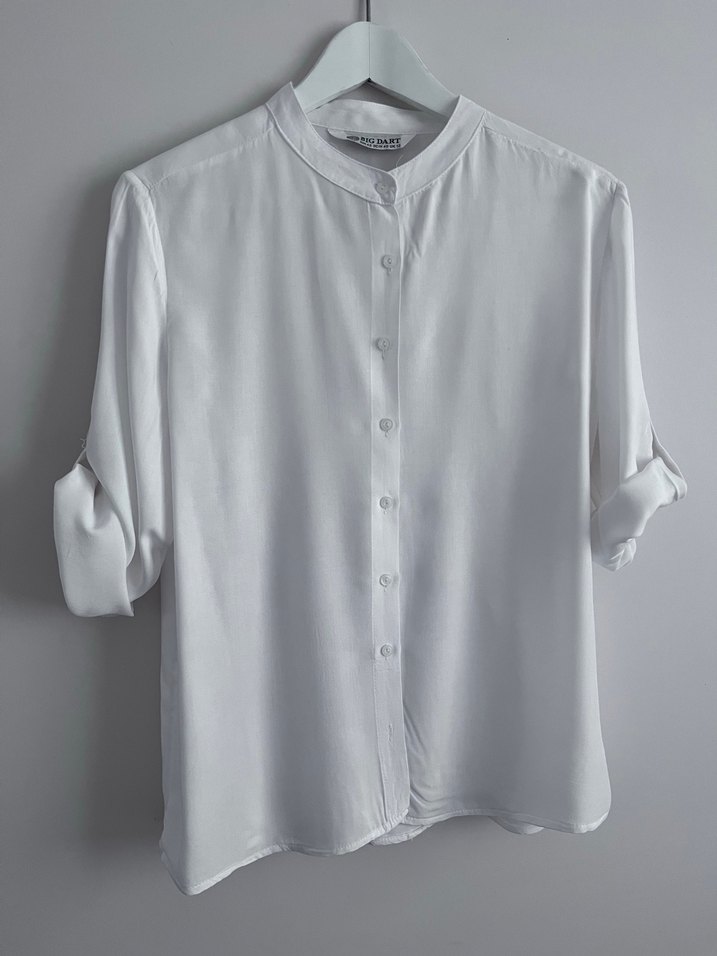 Yazlık beyaz gömlek - Görsel 3