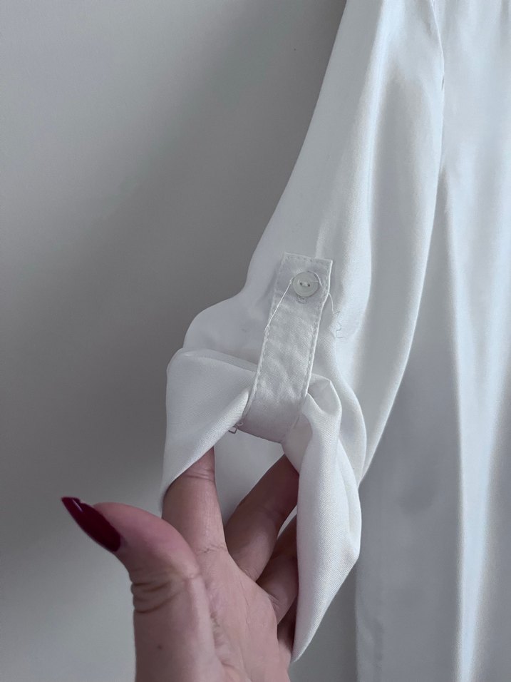 Yazlık beyaz gömlek - Görsel 5