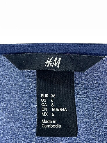 36 Beden lacivert Renk H&M Kısa Elbise %70 İndirimli.