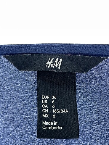 36 Beden lacivert Renk H&M Kısa Elbise %70 İndirimli.