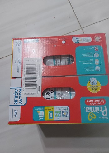 6 Beden: 16+ kg Beden Prima Aktif Bebek Külot Bez No:6 52'li