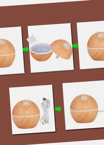 Ahşap Desenli Hava Temizleyici ve Nemlendirici - Görsel 2