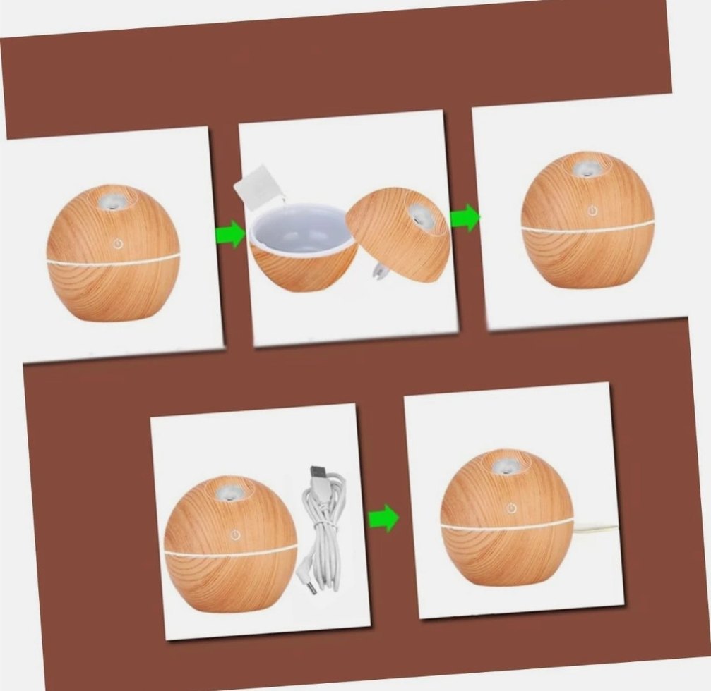 Ahşap Desenli Hava Temizleyici ve Nemlendirici - Görsel 2
