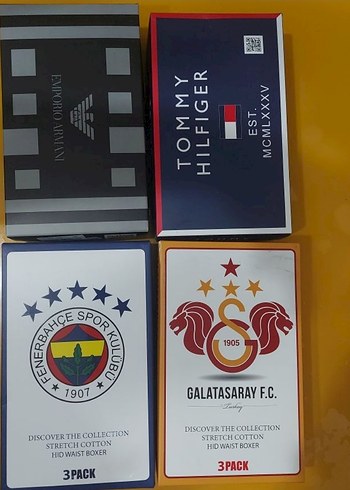 Erkek Boxer 3'lü Kutulu