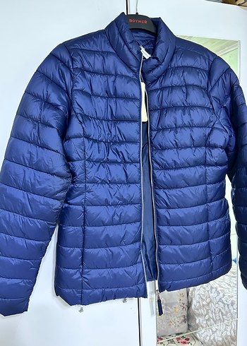 LC Waikiki Kadın Lacivert Midi Şişme Mont