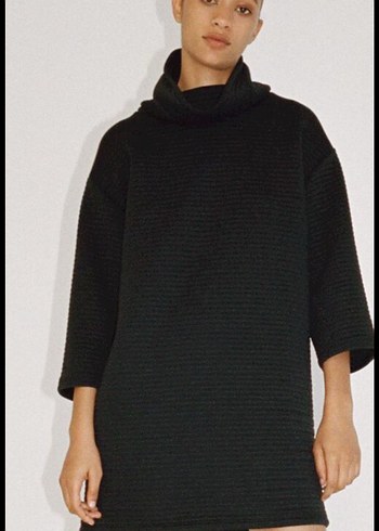 Zara Ottoman kumaş elbise - Görsel 4