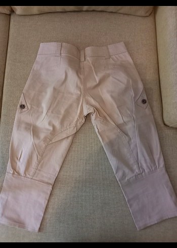 Masaimo Dutti Düğmeli Bej Capri binici model Pantolon - Görsel 2