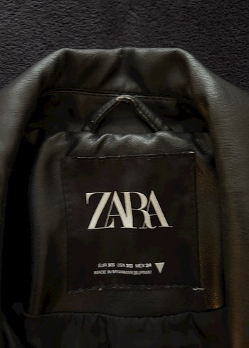 Zara Siyah Deri Biker Ceket - Görsel 5