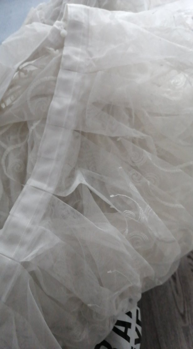 Bohem İşlemeli krem rengi  Tül Perde - Görsel 4