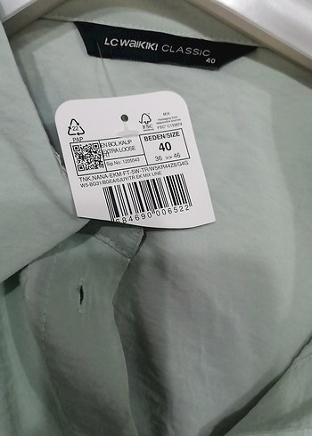 Kadın  su yeşili Gömlek - Görsel 3