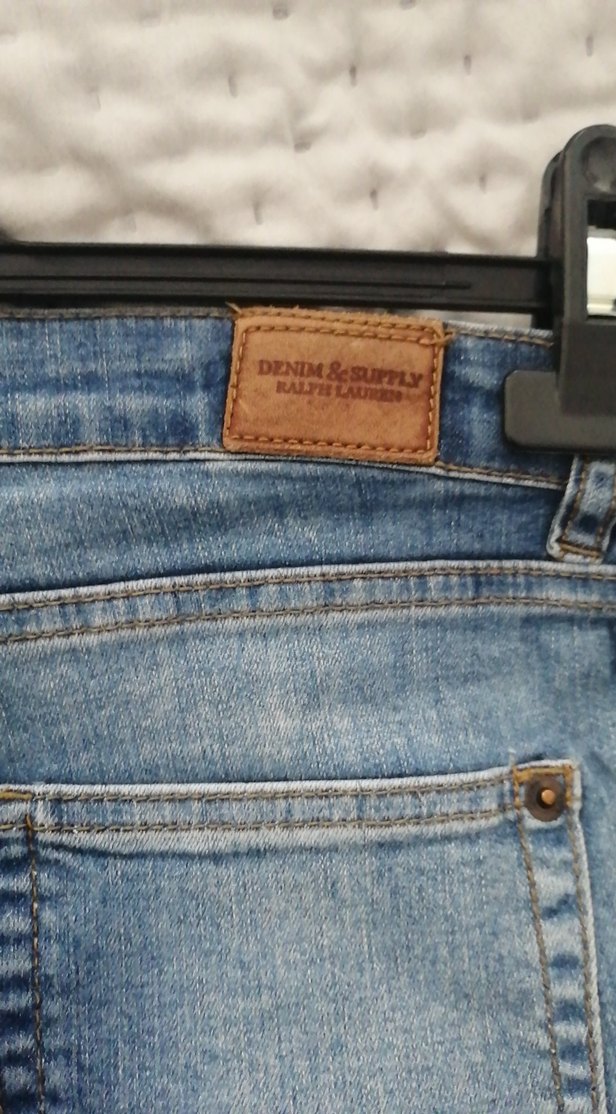 Düğmeli Mavi Kadın Denim Pantolon - Görsel 4