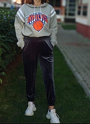 New York Knicks Baskılı Sweatshirt 