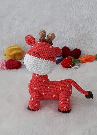 Amigurumi Zürafa Örgü Oyuncak 