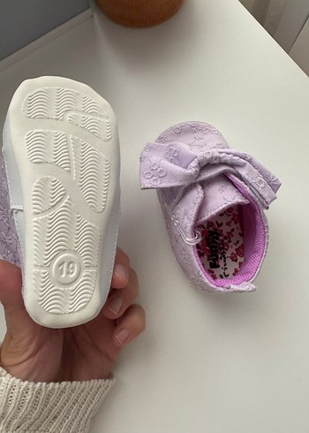 Kız Bebek Mor İlk Adım Ayakkabısı