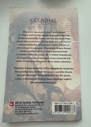 Beden Gülnîhal - Namık Kemal