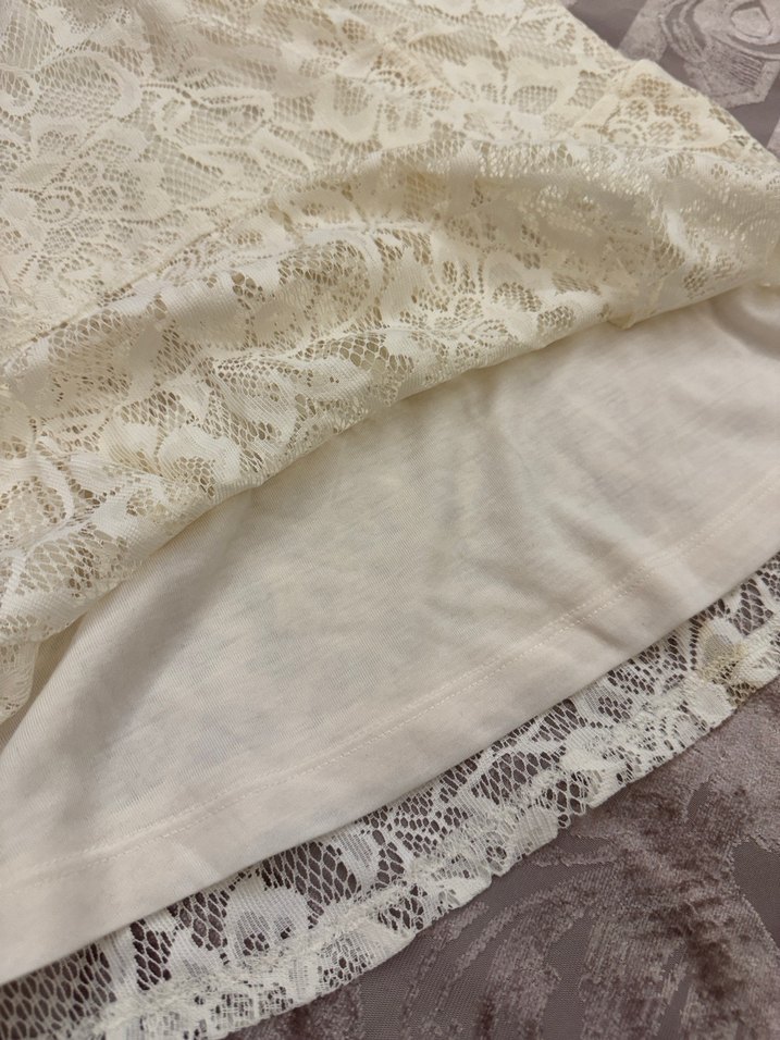 Dantel Detaylı Kolsuz Bej Kadın Bluz - Görsel 4