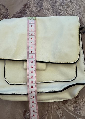 Beyaz Çapraz Kadın Çanta - Görsel 7