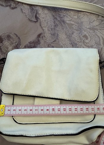 Beyaz Çapraz Kadın Çanta - Görsel 8