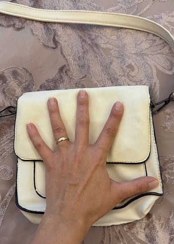 Beyaz Çapraz Kadın Çanta - Görsel 6