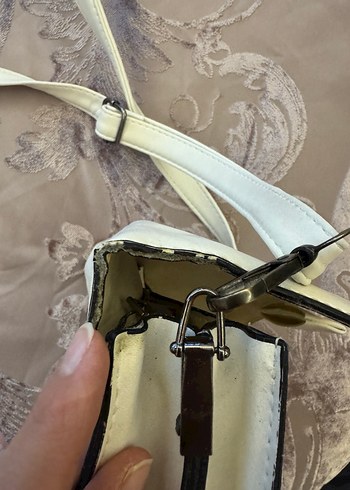 Beyaz Çapraz Kadın Çanta - Görsel 5