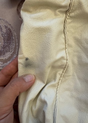 Beyaz Deri Kadın Çanta - Görsel 6