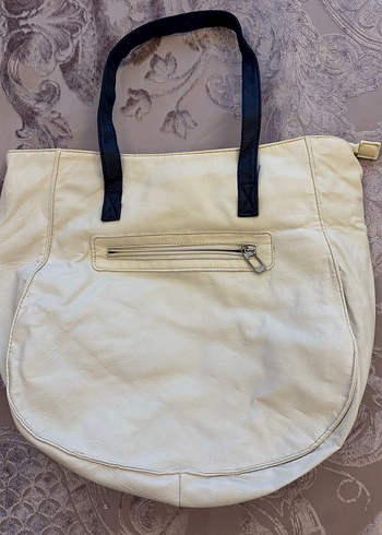 Beyaz Deri Kadın Çanta - Görsel 2