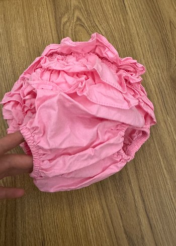 Pembe Fırfırlı Bebek Külot Şort - Görsel 4