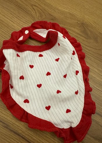 Kırmızı Kız Bebek Önlüğü - Görsel 2
