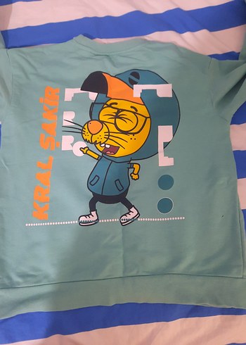 Kral Şakir Renkli Figür Baskılı Tişört - Görsel 2