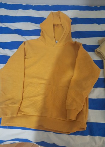 Sarı Kapüşonlu Erkek Çocuk Sweatshirt batman li - Görsel 3