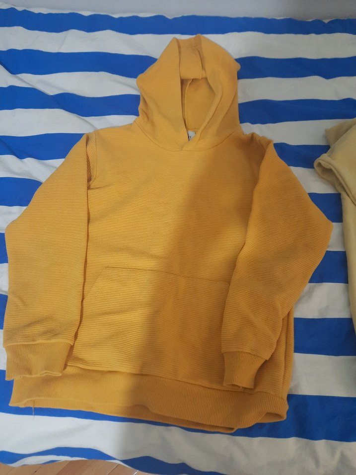 Sarı Kapüşonlu Erkek Çocuk Sweatshirt batman li - Görsel 3