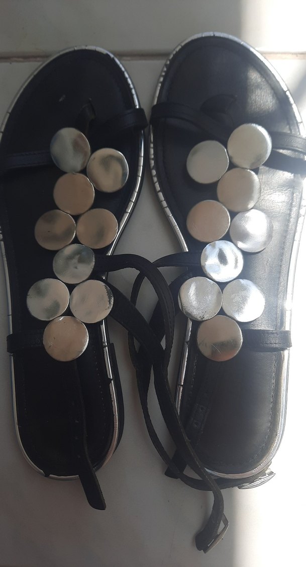 greyder markaDüğmeli Siyah
 Kadın Sandalet - Görsel 2