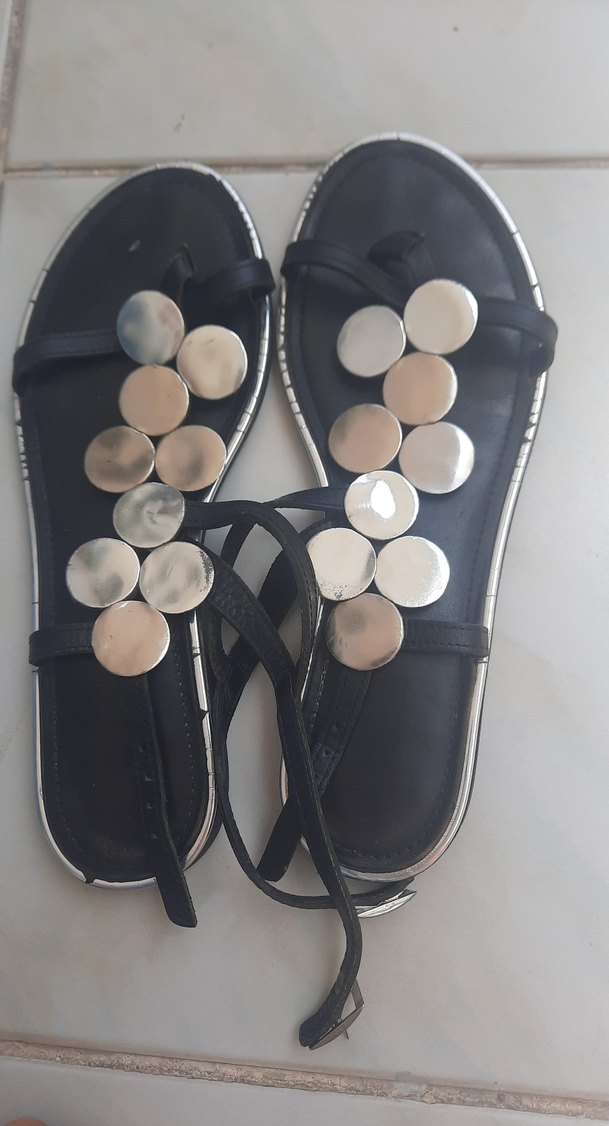 greyder markaDüğmeli Siyah
 Kadın Sandalet - Görsel 4