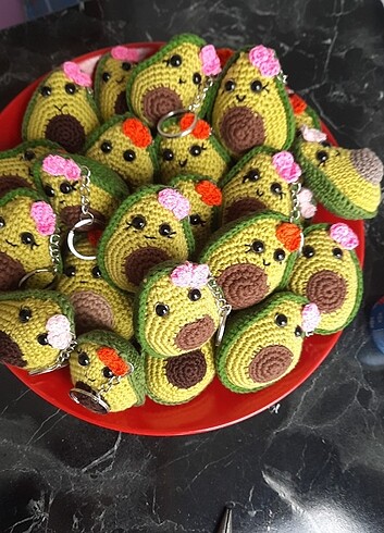 Hediyelik doğal anahtarlık avakoda  - Görsel 2