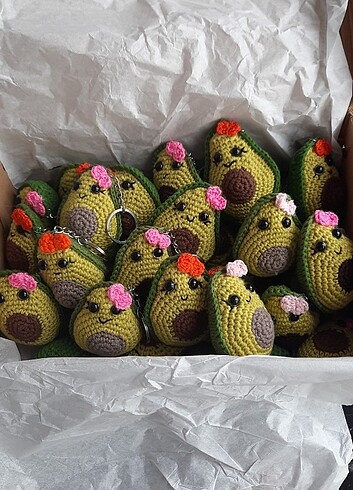 Hediyelik doğal anahtarlık avakoda  - Görsel 3