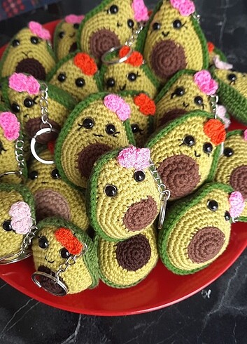 Hediyelik doğal anahtarlık avakoda  - Görsel 4