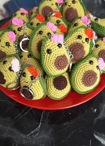 Hediyelik doğal anahtarlık avakoda  - Görsel 5