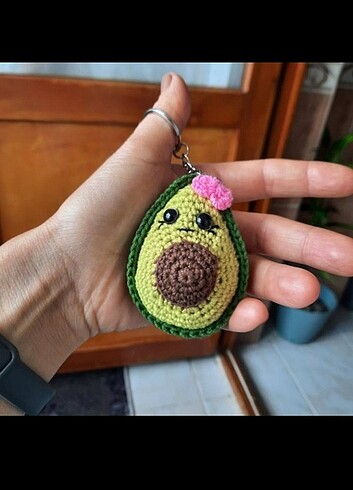 Hediyelik doğal anahtarlık avakoda  - Görsel 6