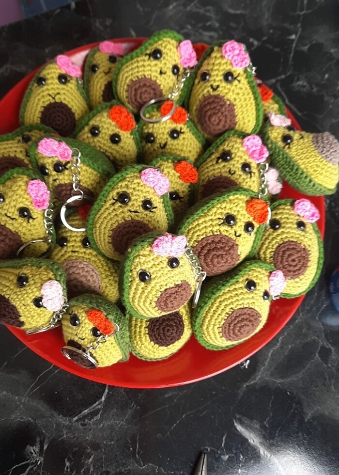 Hediyelik doğal anahtarlık avakoda  - Görsel 2