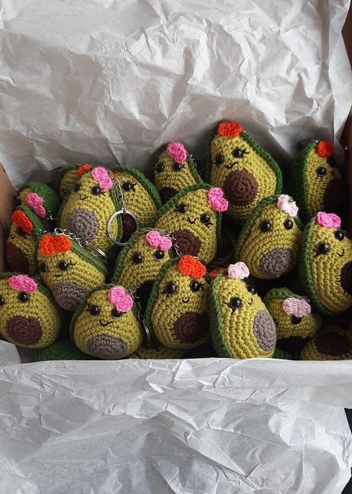 Hediyelik doğal anahtarlık avakoda  - Görsel 3