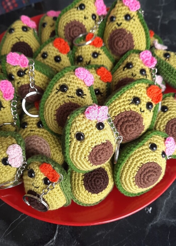 Hediyelik doğal anahtarlık avakoda  - Görsel 4